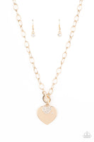 Heart-Stopping Sparkle & Heartbeat Bedazzle - Gold Set